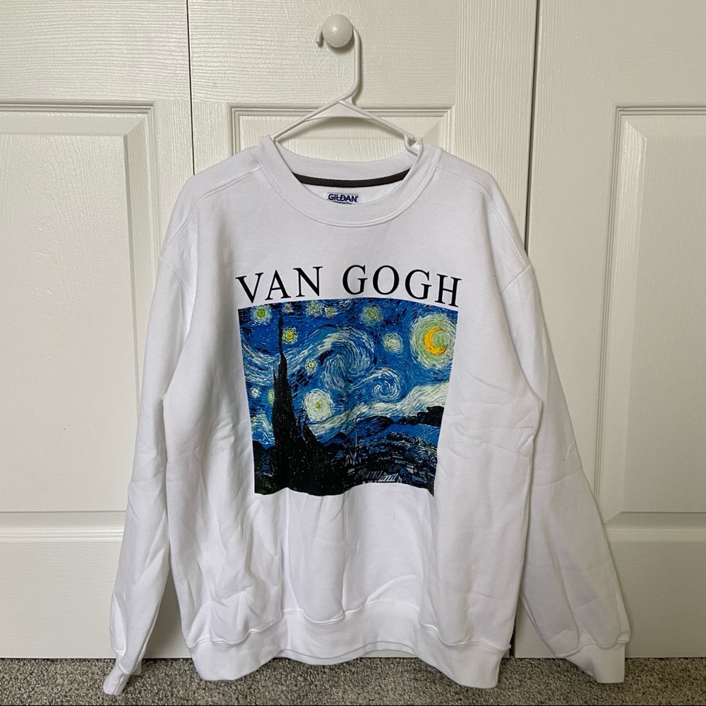 Gildan • Van Gogh Graphic Crewneck Sweatshirt